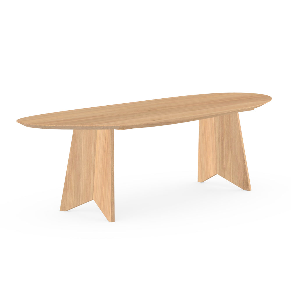 Henk Dining Table - Blob - Natural Oak