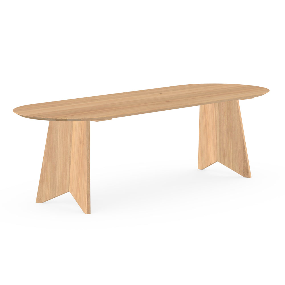 Henk Dining Table - Flat Oval - Natural Oak | Do Shop 