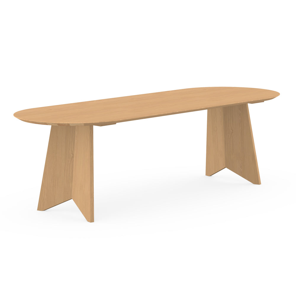 Henk Dining Table - Flat Oval - Natural Oak | Do Shop 