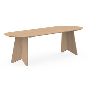 Henk Dining Table - Flat Oval - Natural Oak | Do Shop 