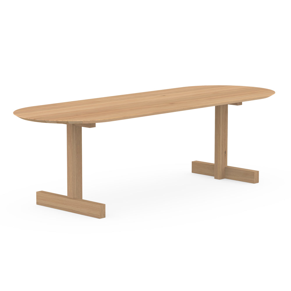 Henk Dining Table - Flat Oval - Natural Oak | Do Shop 