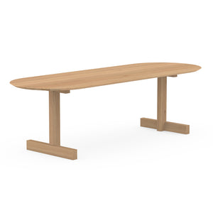 Henk Dining Table - Flat Oval - Natural Oak | Do Shop 