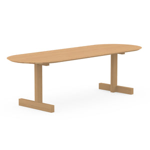 Henk Dining Table - Flat Oval - Natural Oak | Do Shop 