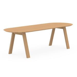 Henk Dining Table - Flat Oval - Natural Oak | Do Shop 