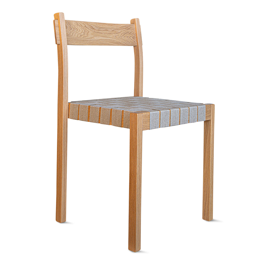 Thibault Dining Chair with Linen Webbing Straps Seat by Eberhart | Do Shop