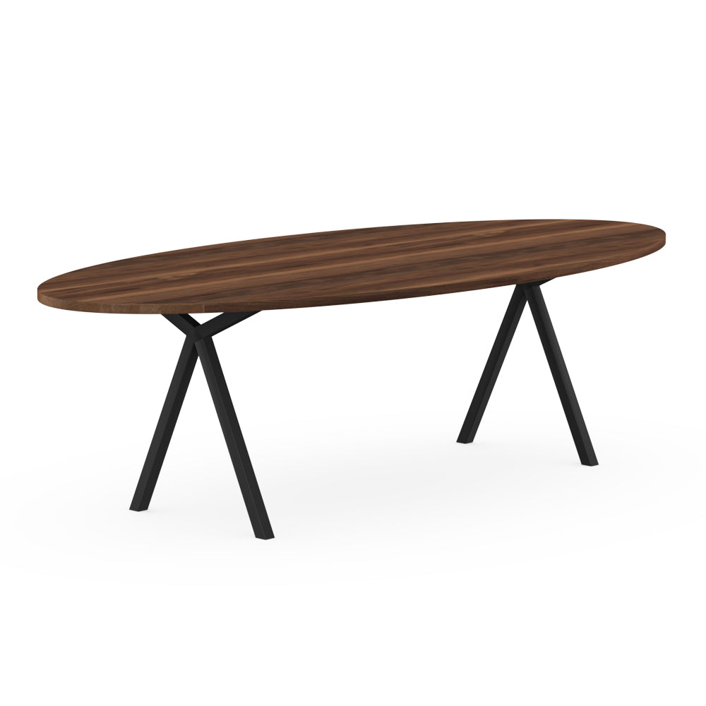 Henk Dining Table - Oval - Natural Walnut