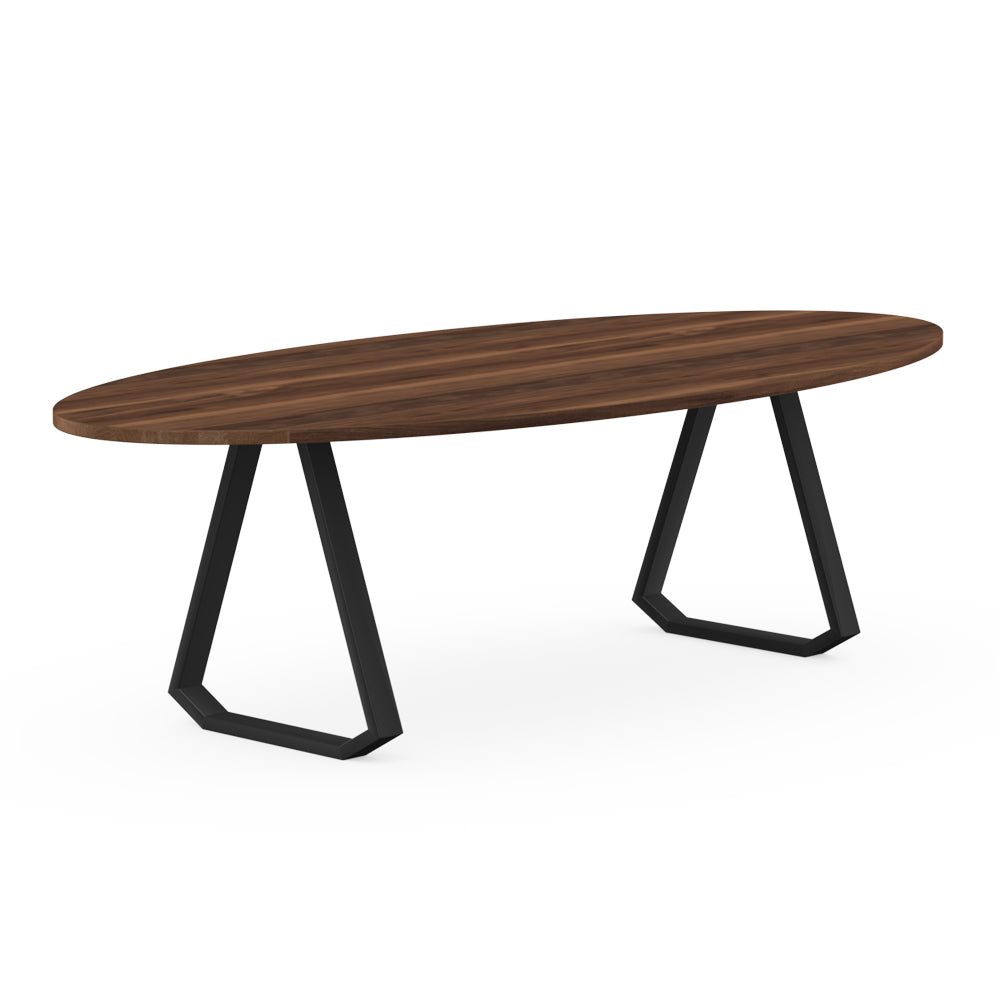 Henk Dining Table - Oval - Natural Walnut