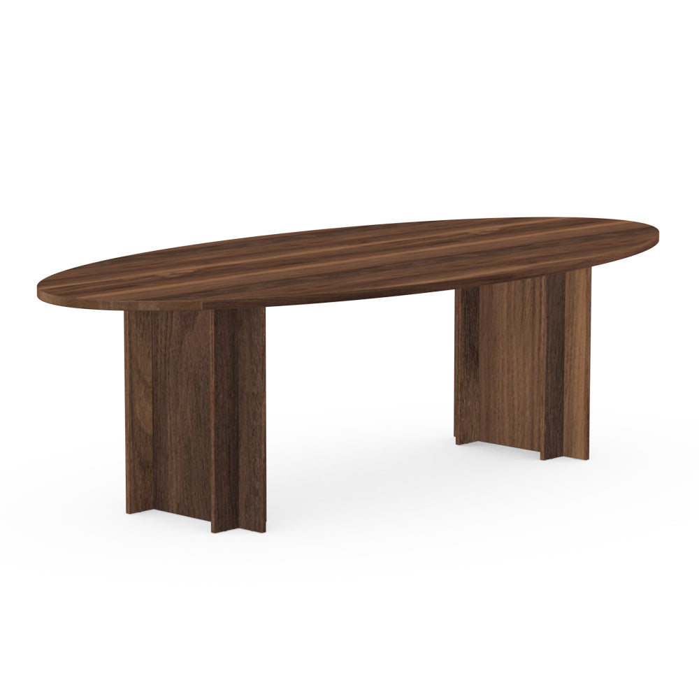 Henk Dining Table - Oval - Natural Walnut