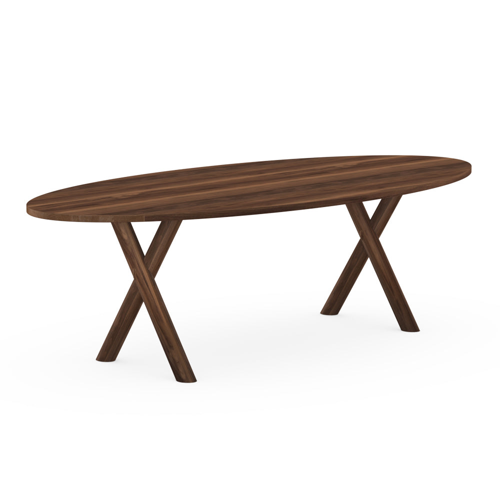 Henk Dining Table - Oval - Natural Walnut