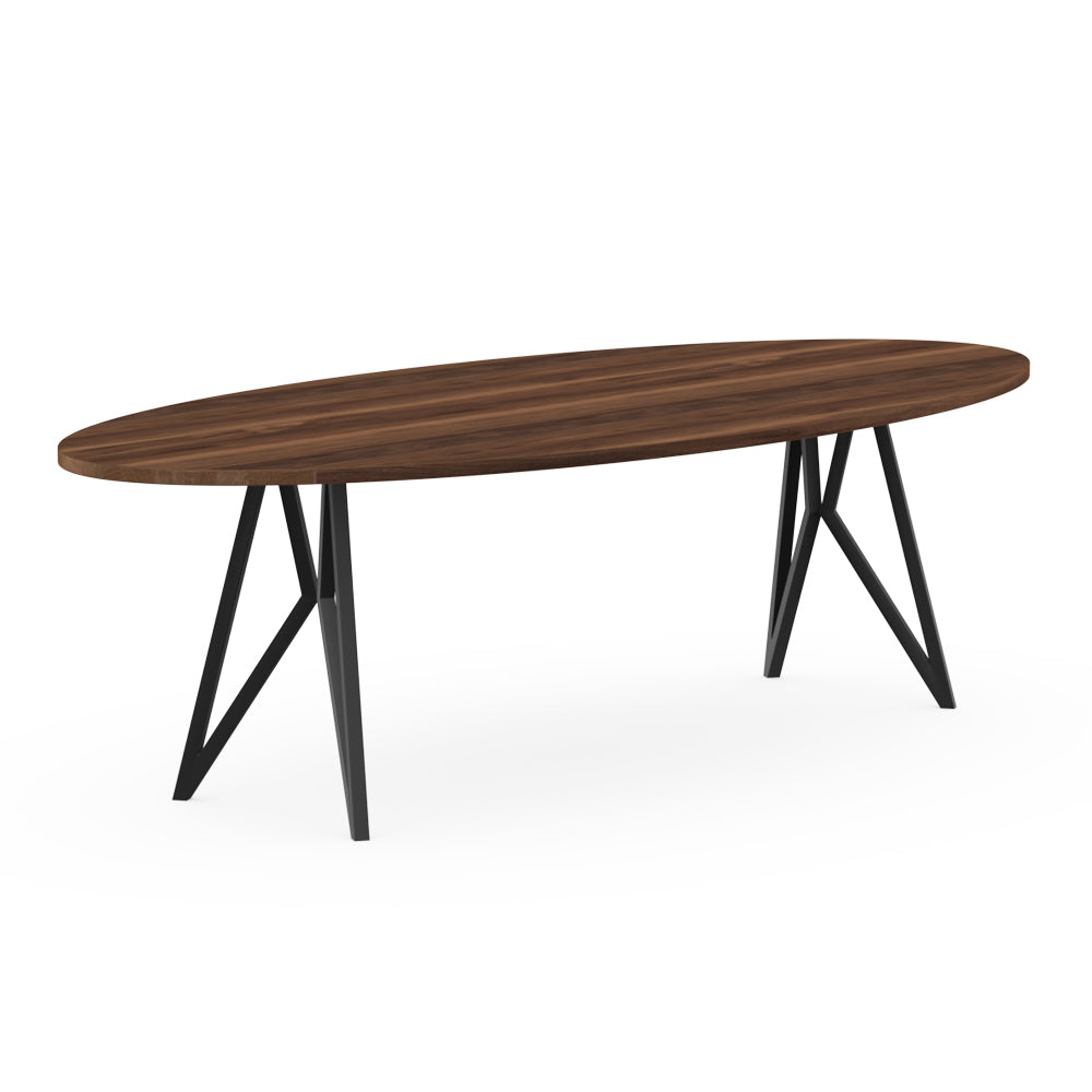 Henk Dining Table - Oval - Natural Walnut