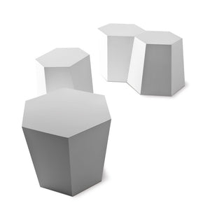 Hexagon Side Table or Stool - Stone or Wood by Horm - Do Shop