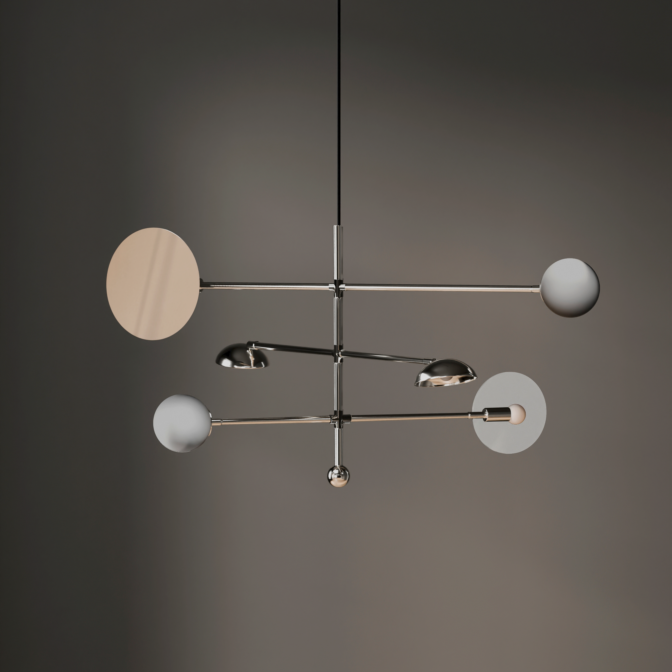 Sahn Chandelier - Chrome (5m) by 101 Copenhagen | Do Shop