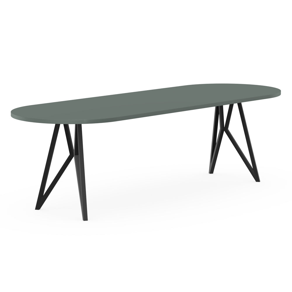 Henk Dining Table - Flat Oval - HPL Fenix Laminate | Do Shop 