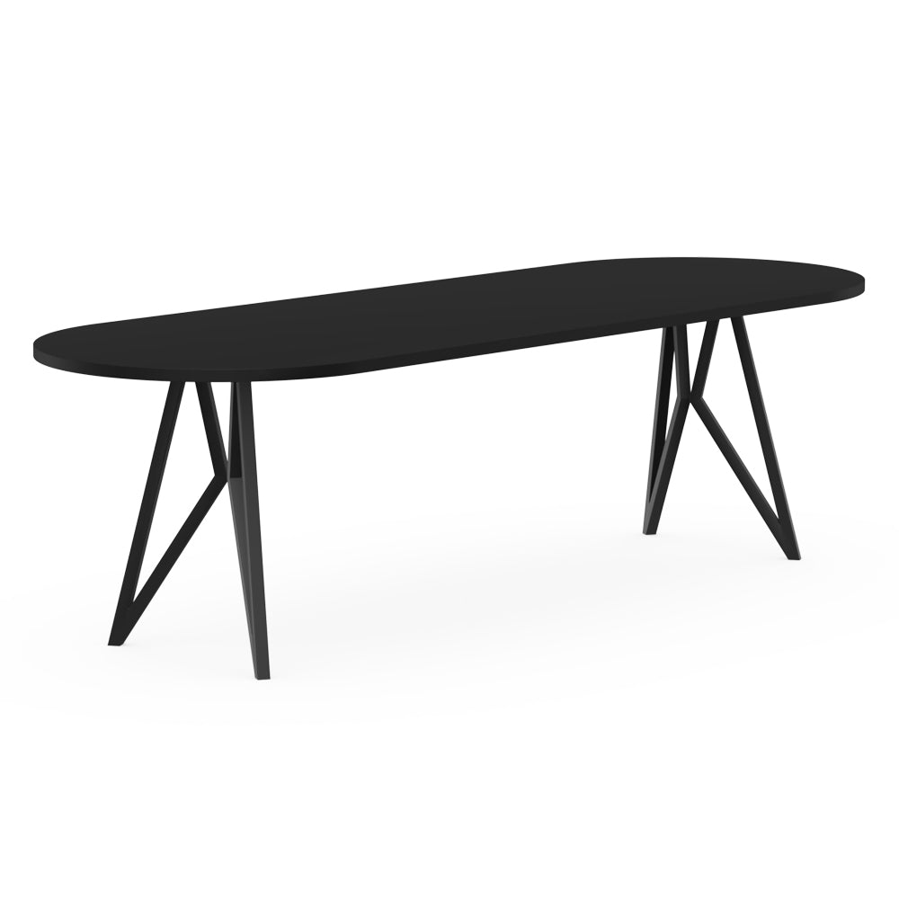 Henk Dining Table - Flat Oval - HPL Fenix Laminate | Do Shop 