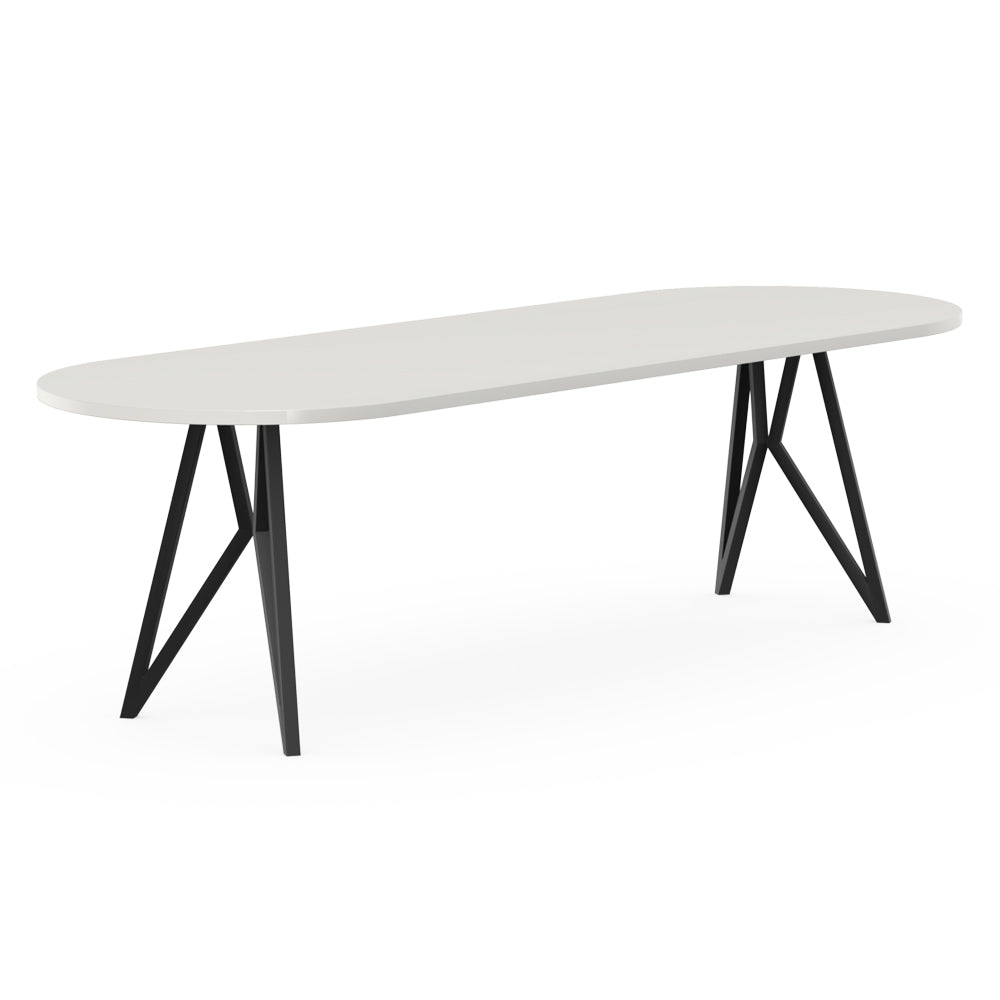 Henk Dining Table - Flat Oval - HPL Fenix Laminate | Do Shop 