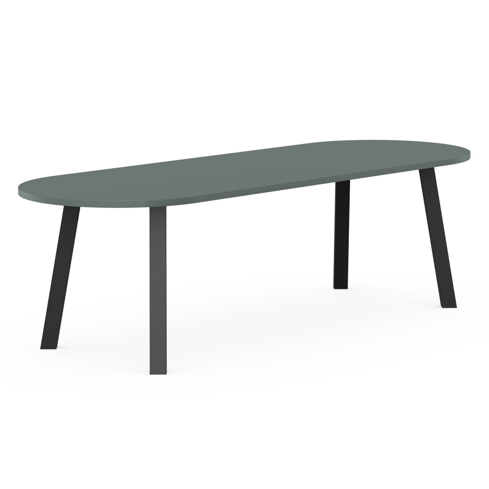 Henk Dining Table - Flat Oval - HPL Fenix Laminate | Do Shop 