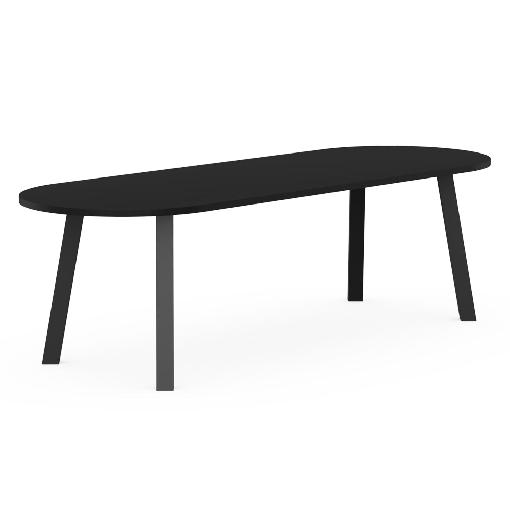 Henk Dining Table - Flat Oval - HPL Fenix Laminate | Do Shop 