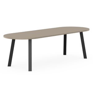 Henk Dining Table - Flat Oval - HPL Fenix Laminate | Do Shop 