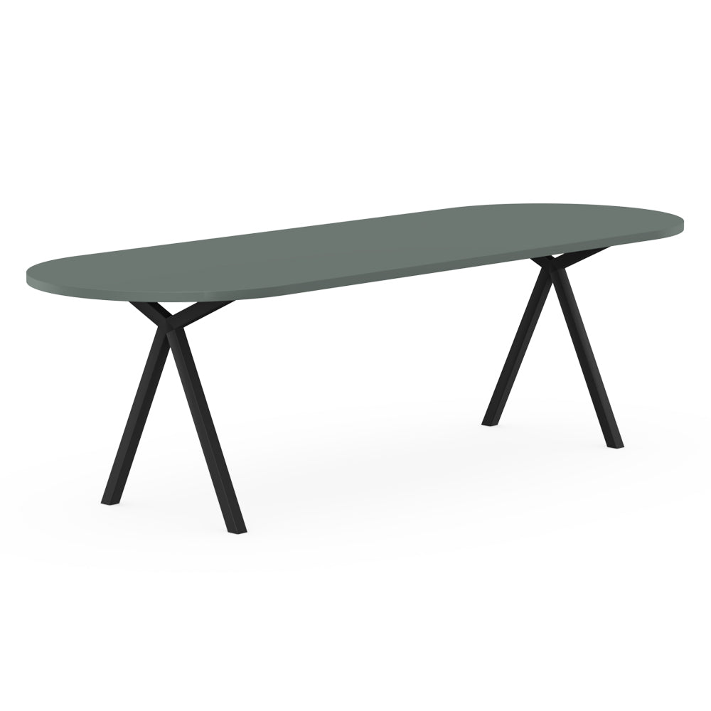 Henk Dining Table - Flat Oval - HPL Fenix Laminate | Do Shop 