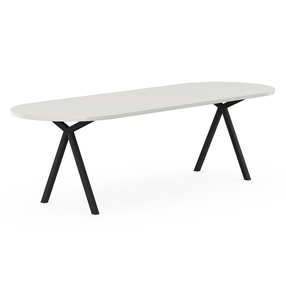 Henk Dining Table - Flat Oval - HPL Fenix Laminate | Do Shop 