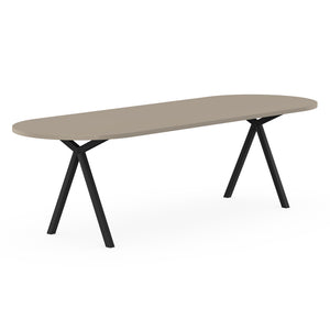 Henk Dining Table - Flat Oval - HPL Fenix Laminate | Do Shop 