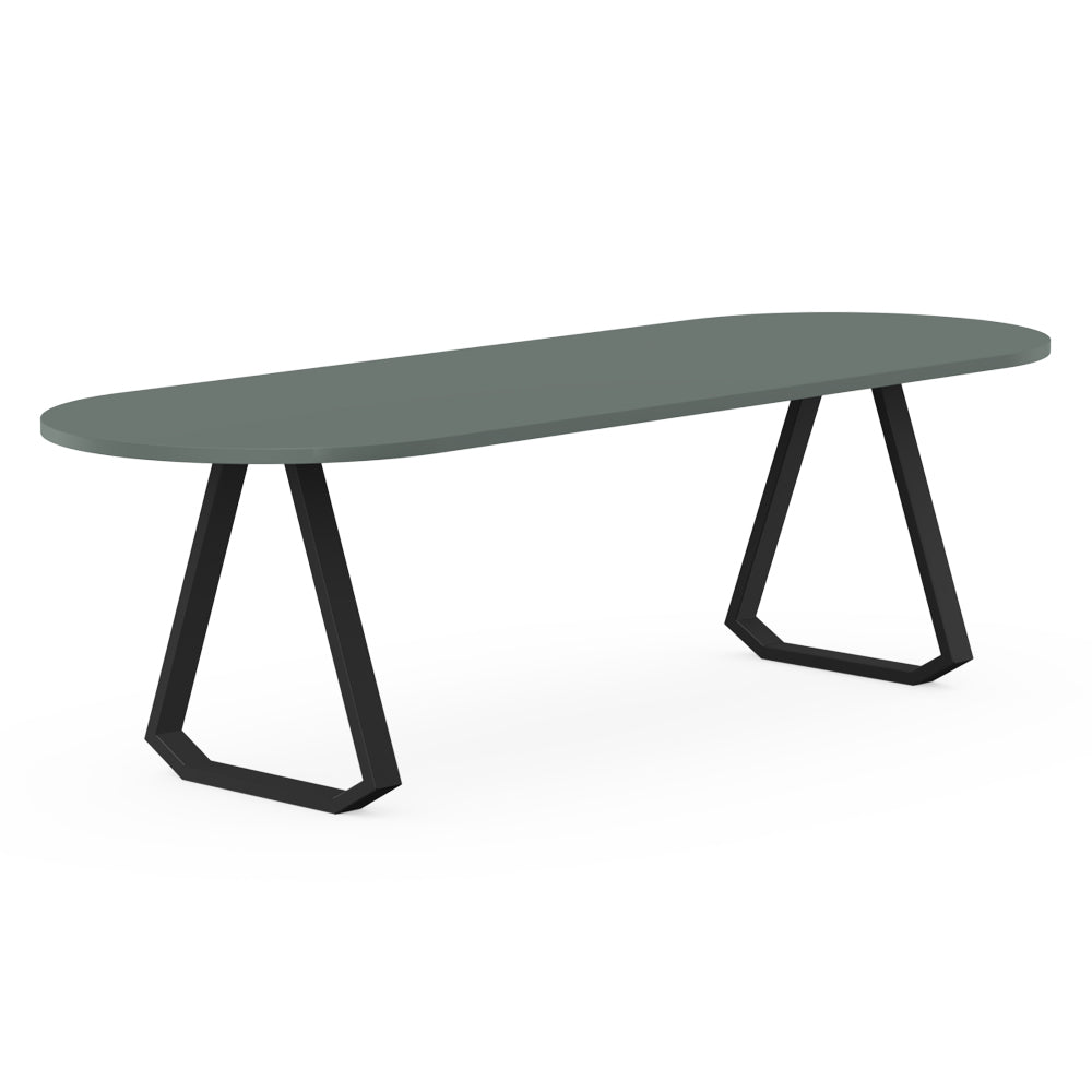 Henk Dining Table - Flat Oval - HPL Fenix Laminate | Do Shop 