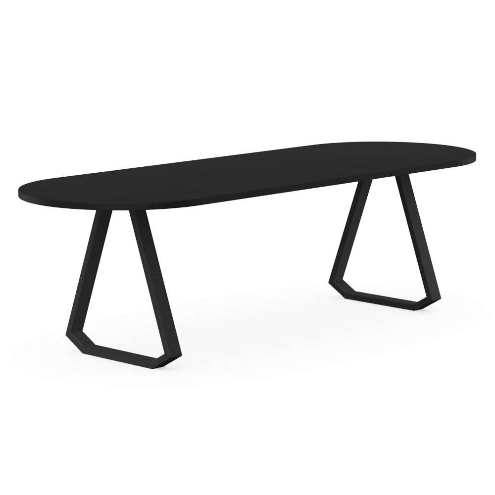 Henk Dining Table - Flat Oval - HPL Fenix Laminate | Do Shop 