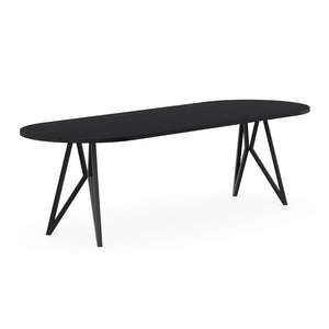 Henk Dining Table - Flat Oval - Stained Oak | Do Shop 