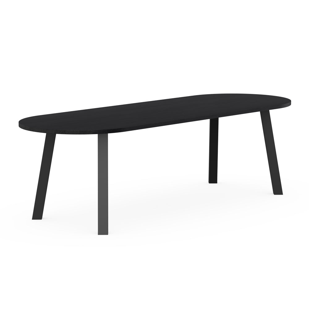 Henk Dining Table - Flat Oval - Stained Oak | Do Shop 