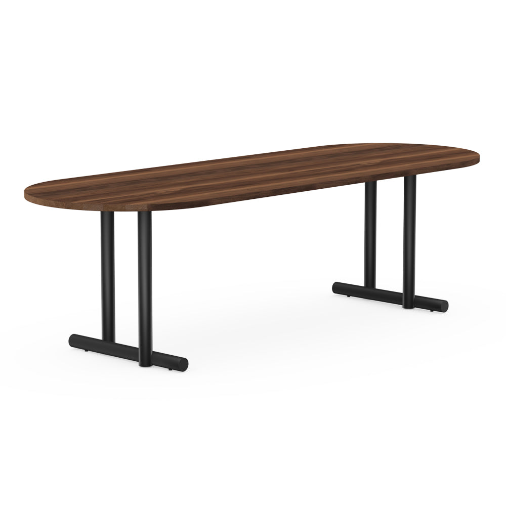 Henk Dining Table - Flat Oval - Natural Walnut