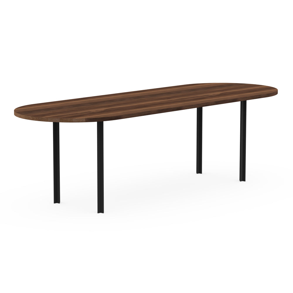 Henk Dining Table - Flat Oval - Natural Walnut