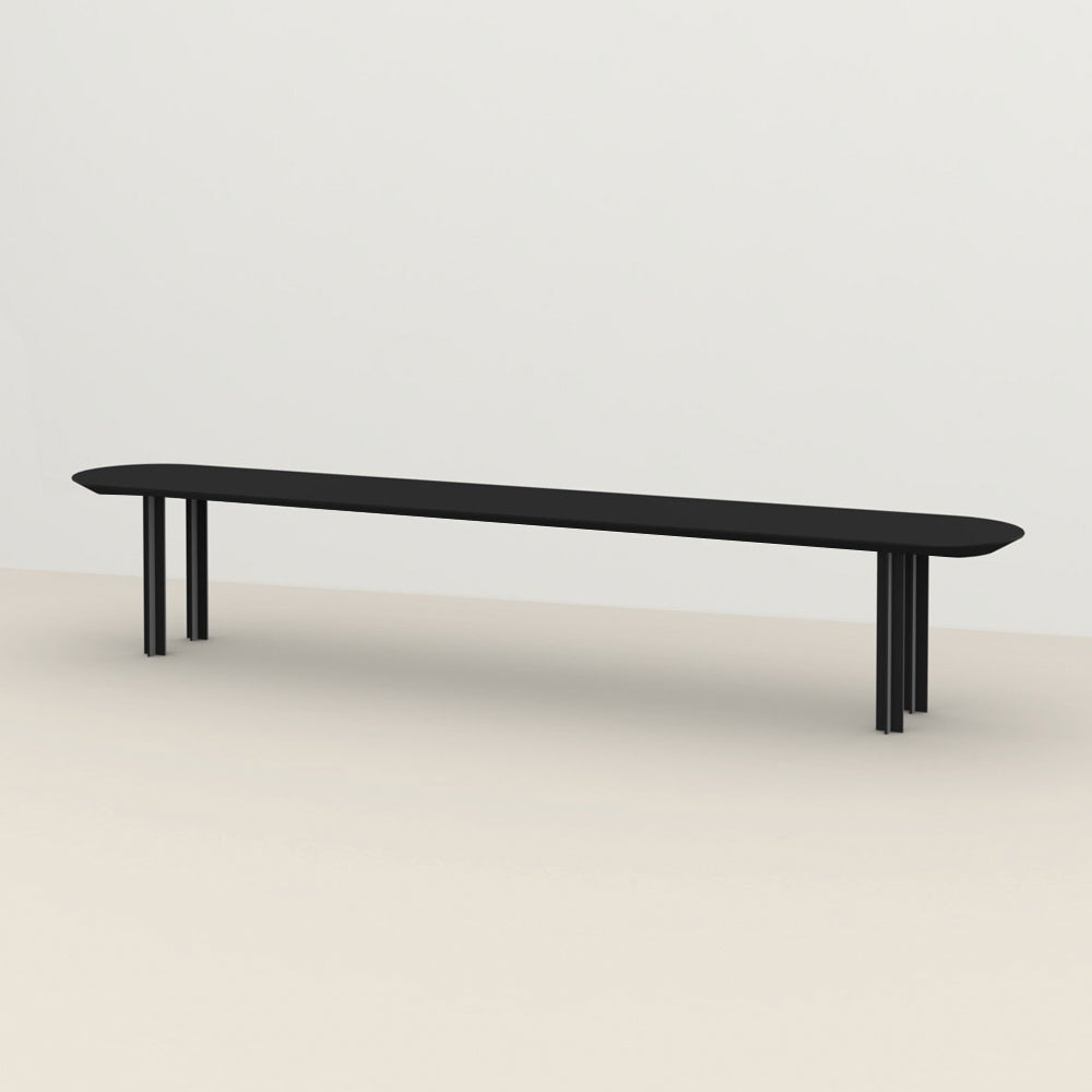 Henk Dining Bench - Flat Oval - HPL Fenix Laminate | Do Shop 