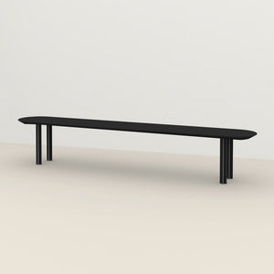 Henk Dining Bench - Flat Oval - HPL Fenix Laminate | Do Shop 