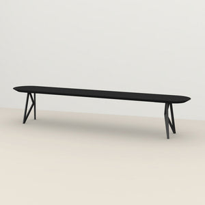 Henk Dining Bench - Flat Oval - HPL Fenix Laminate | Do Shop Henk Dining Bench - Flat Oval - HPL Fenix Laminate | Do Shop 