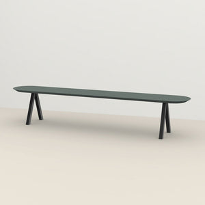 Henk Dining Bench - Flat Oval - HPL Fenix Laminate | Do Shop 