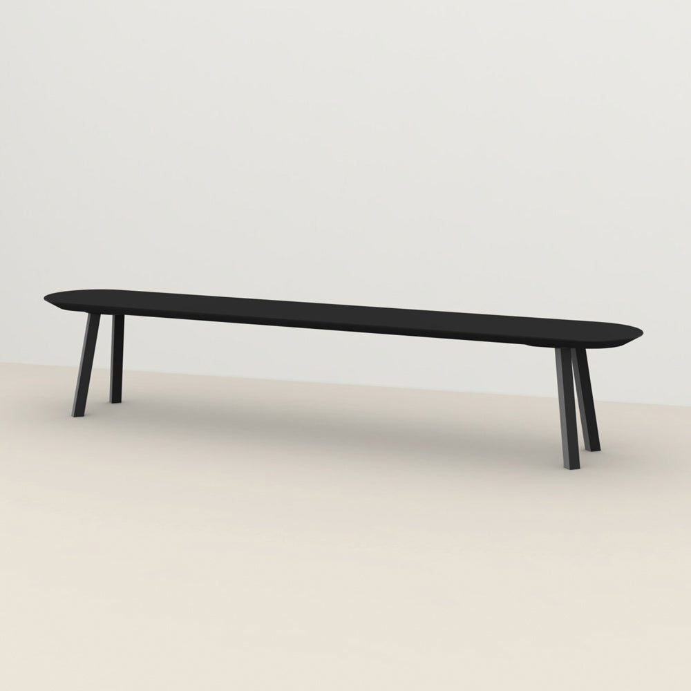 Henk Dining Bench - Flat Oval - HPL Fenix Laminate | Do Shop 