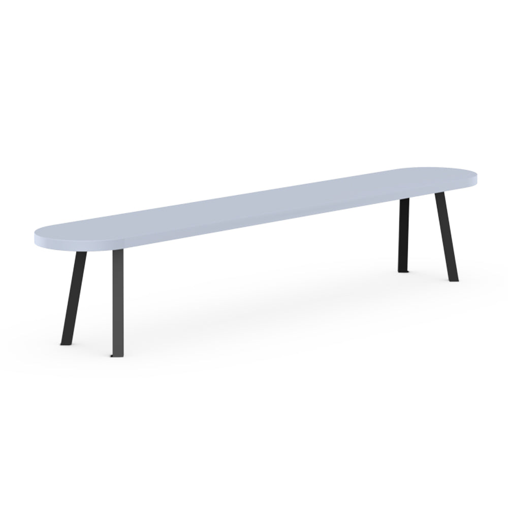 Henk Dining Bench - Flat Oval - HPL Fenix Laminate | Do Shop 