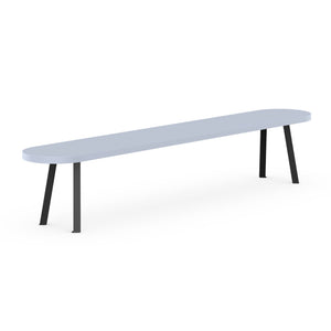 Henk Dining Bench - Flat Oval - HPL Fenix Laminate | Do Shop 