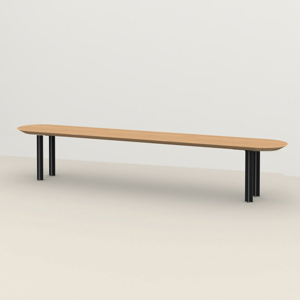 Henk Dining Bench - Flat Oval - Natural Oak | Do Shop 