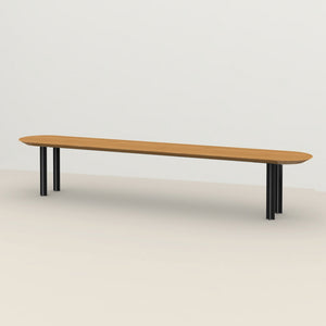 Henk Dining Bench - Flat Oval - Natural Oak | Do Shop 