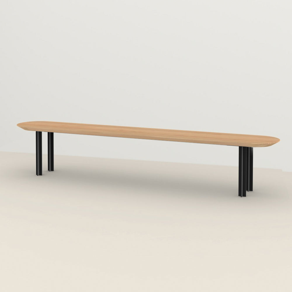 Henk Dining Bench - Flat Oval - Natural Oak | Do Shop 