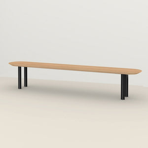 Henk Dining Bench - Flat Oval - Natural Oak | Do Shop 