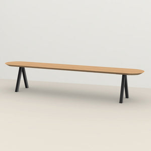 Henk Dining Bench - Flat Oval - Natural Oak | Do Shop 