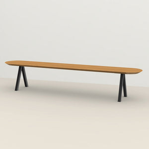 Henk Dining Bench - Flat Oval - Natural Oak | Do Shop 