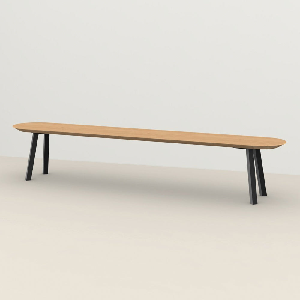 Henk Dining Bench - Flat Oval - Natural Oak | Do Shop 