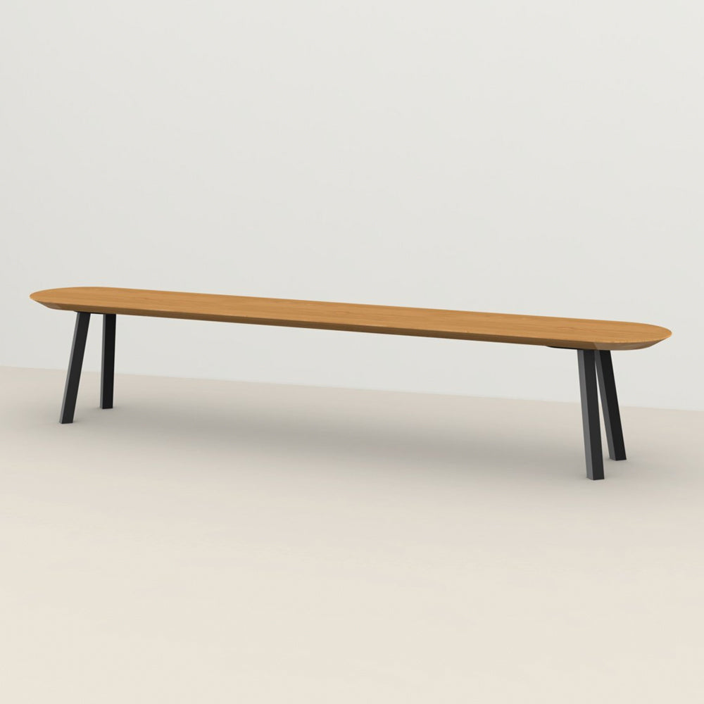 Henk Dining Bench - Flat Oval - Natural Oak | Do Shop 