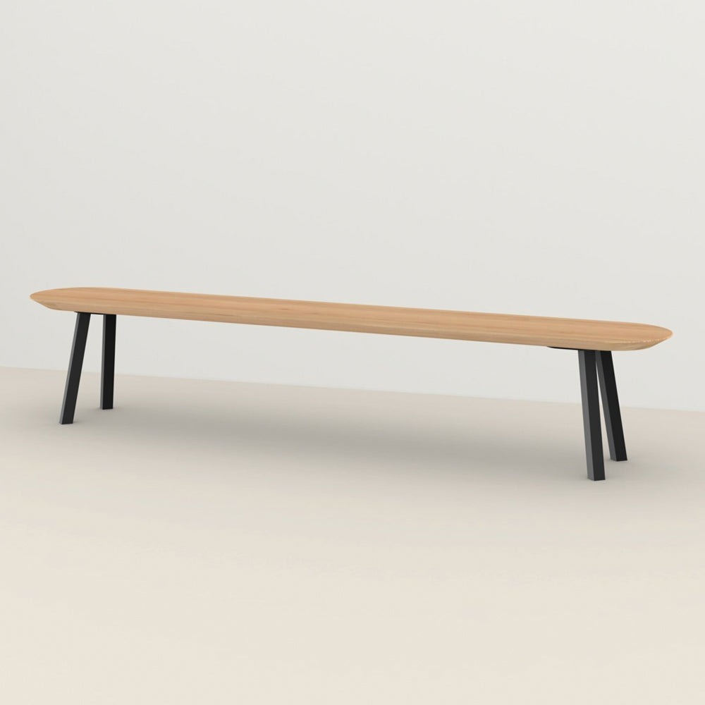 Henk Dining Bench - Flat Oval - Natural Oak | Do Shop 