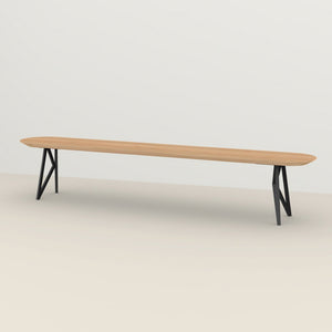 Henk Dining Bench - Flat Oval - Natural Oak | Do Shop 