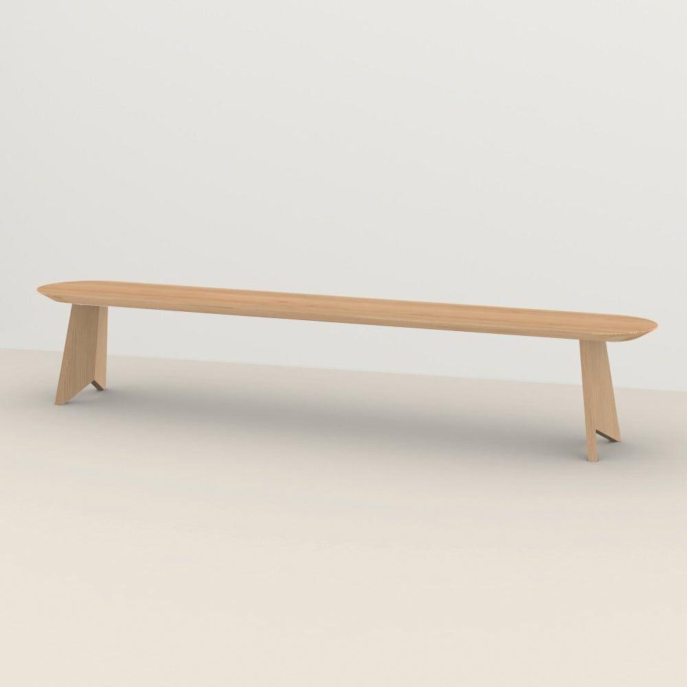 Henk Dining Bench - Flat Oval - Natural Oak | Do Shop 