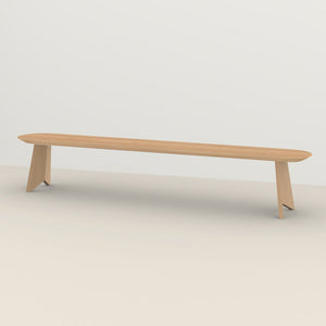 Henk Dining Bench - Flat Oval - Natural Oak | Do Shop 